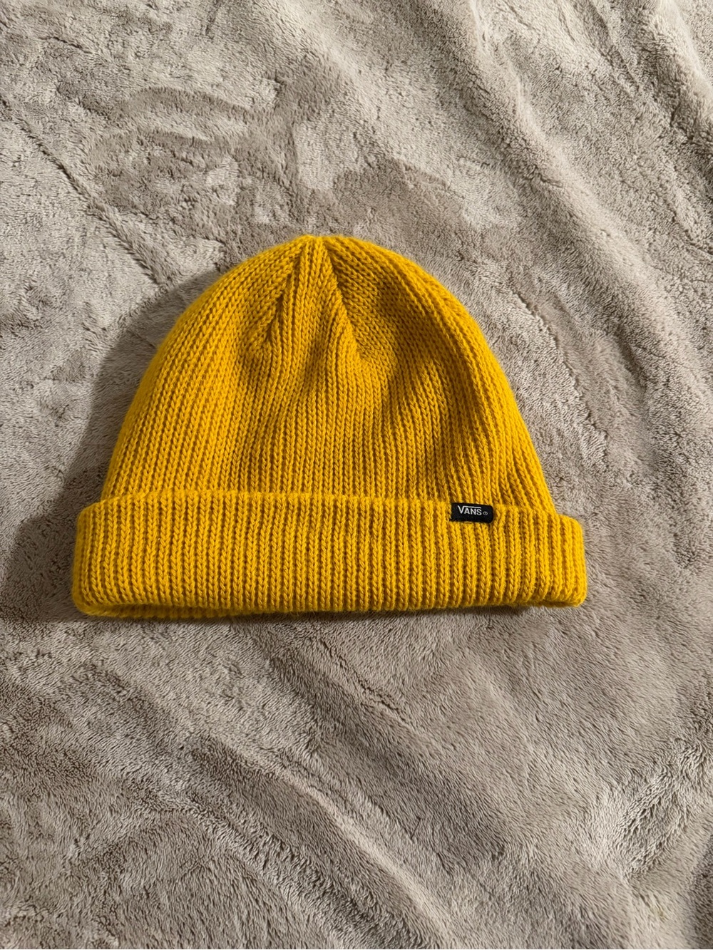 Vans Mustard Knit Cuffed Beanie